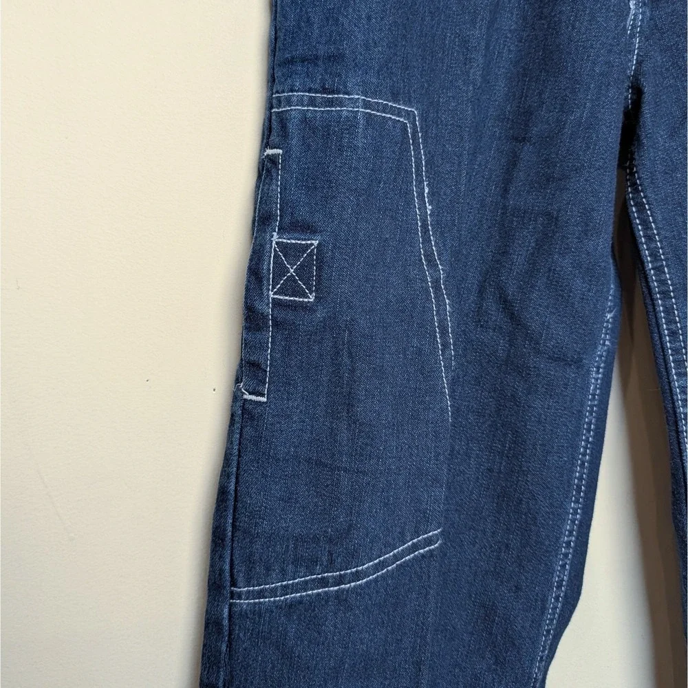 Vintage Joey Fresco 90s Wide‎ Leg Skateboarding Cargo Denim Jeans Youth Size 8